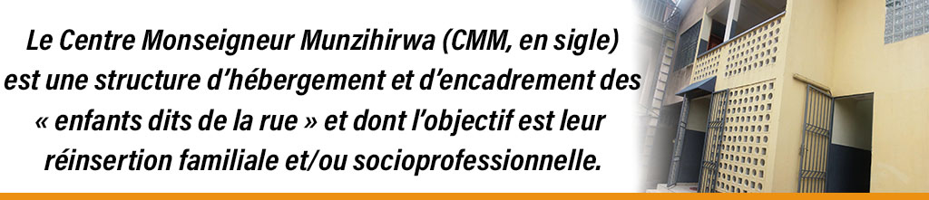 Bannière du Centre Monseigneur Munzihirwa
