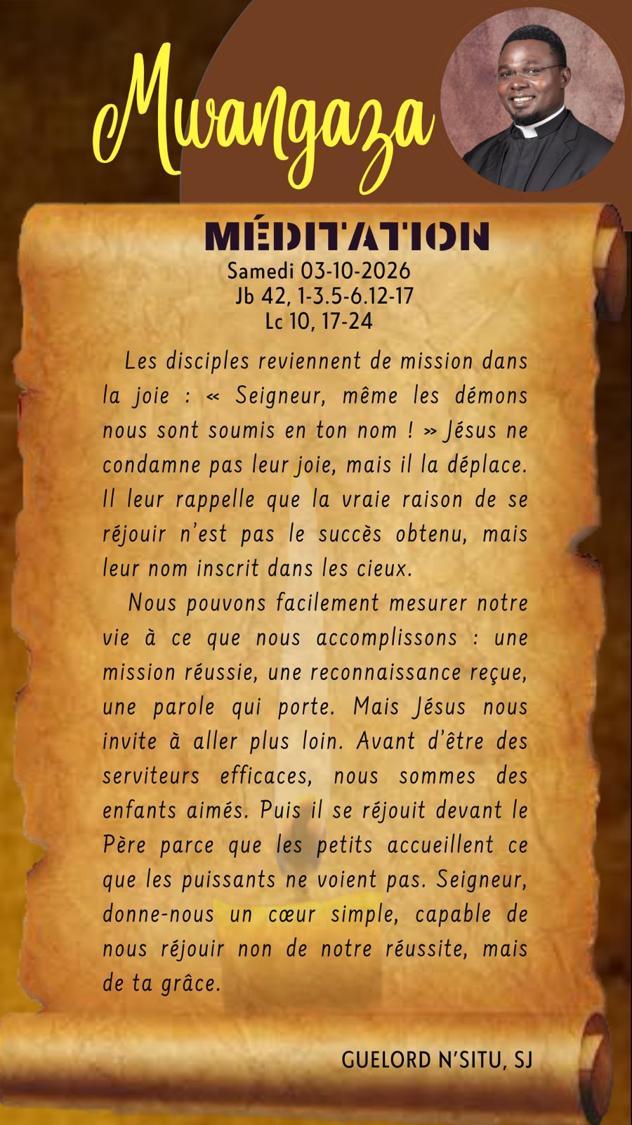 Samedi 03.10.2026