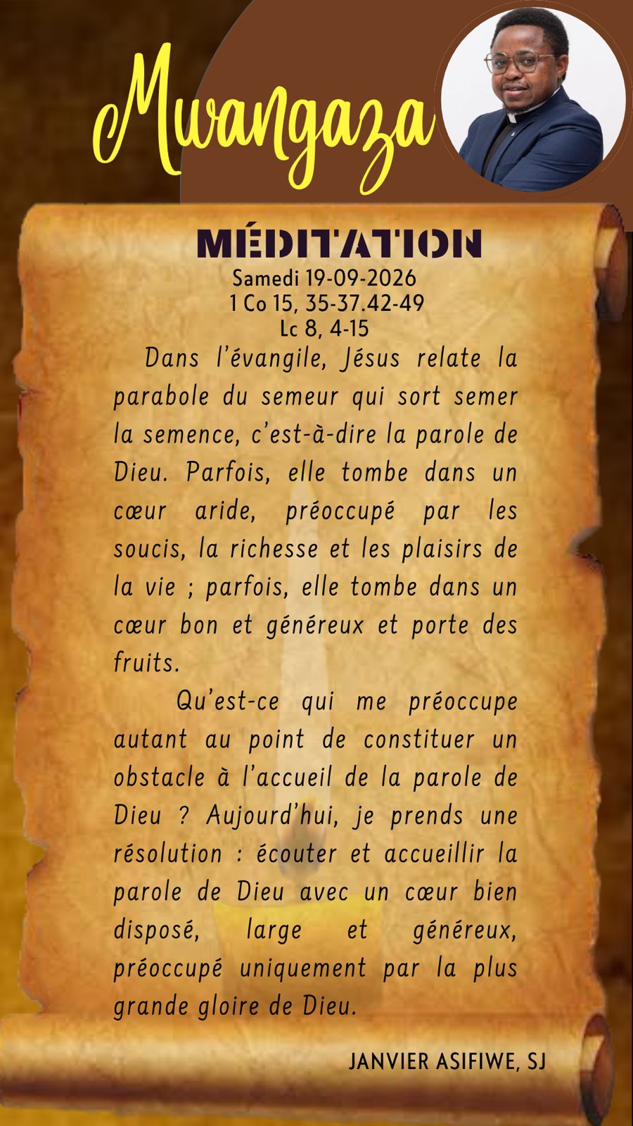 Samedi 19.09.2026 