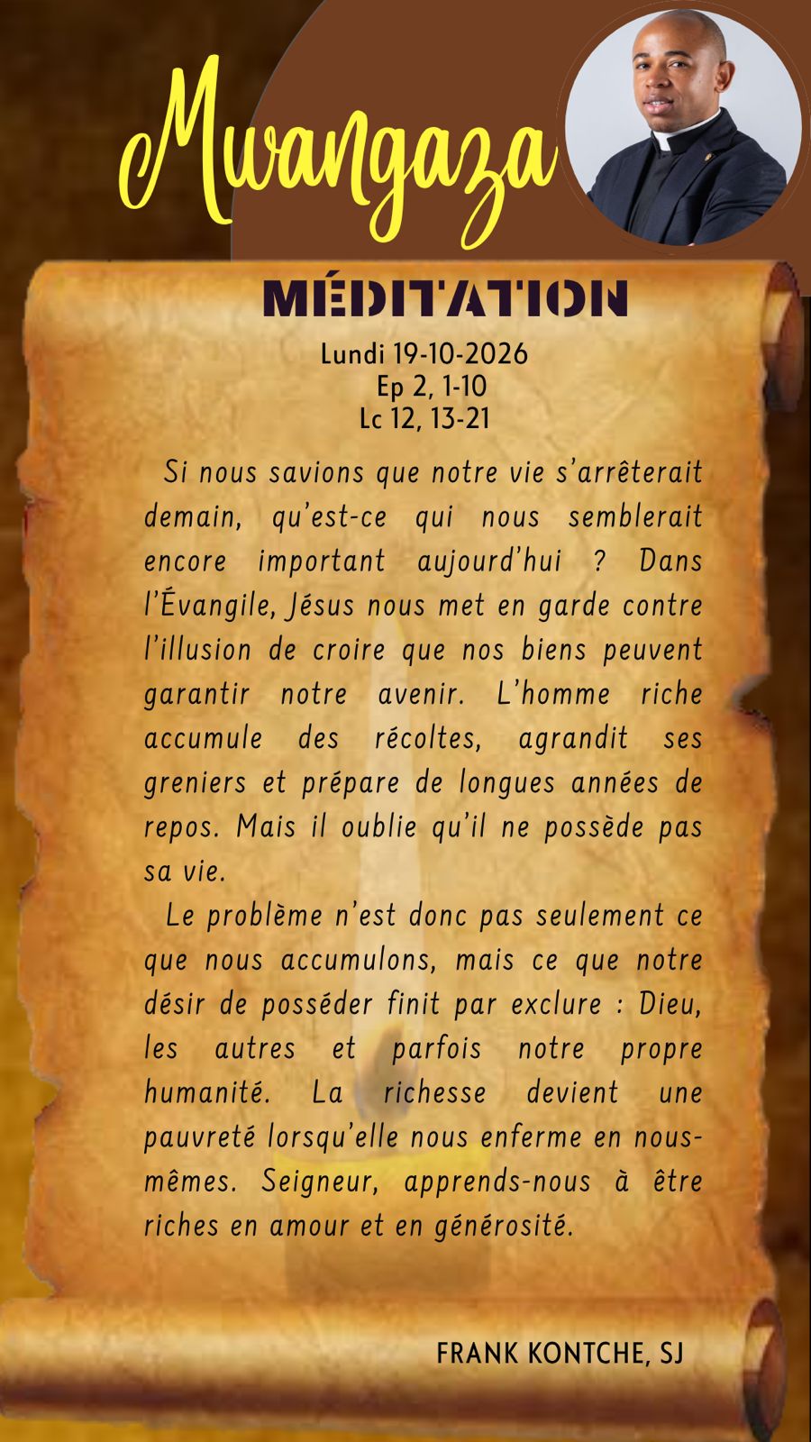 Lundi 19.10.2026