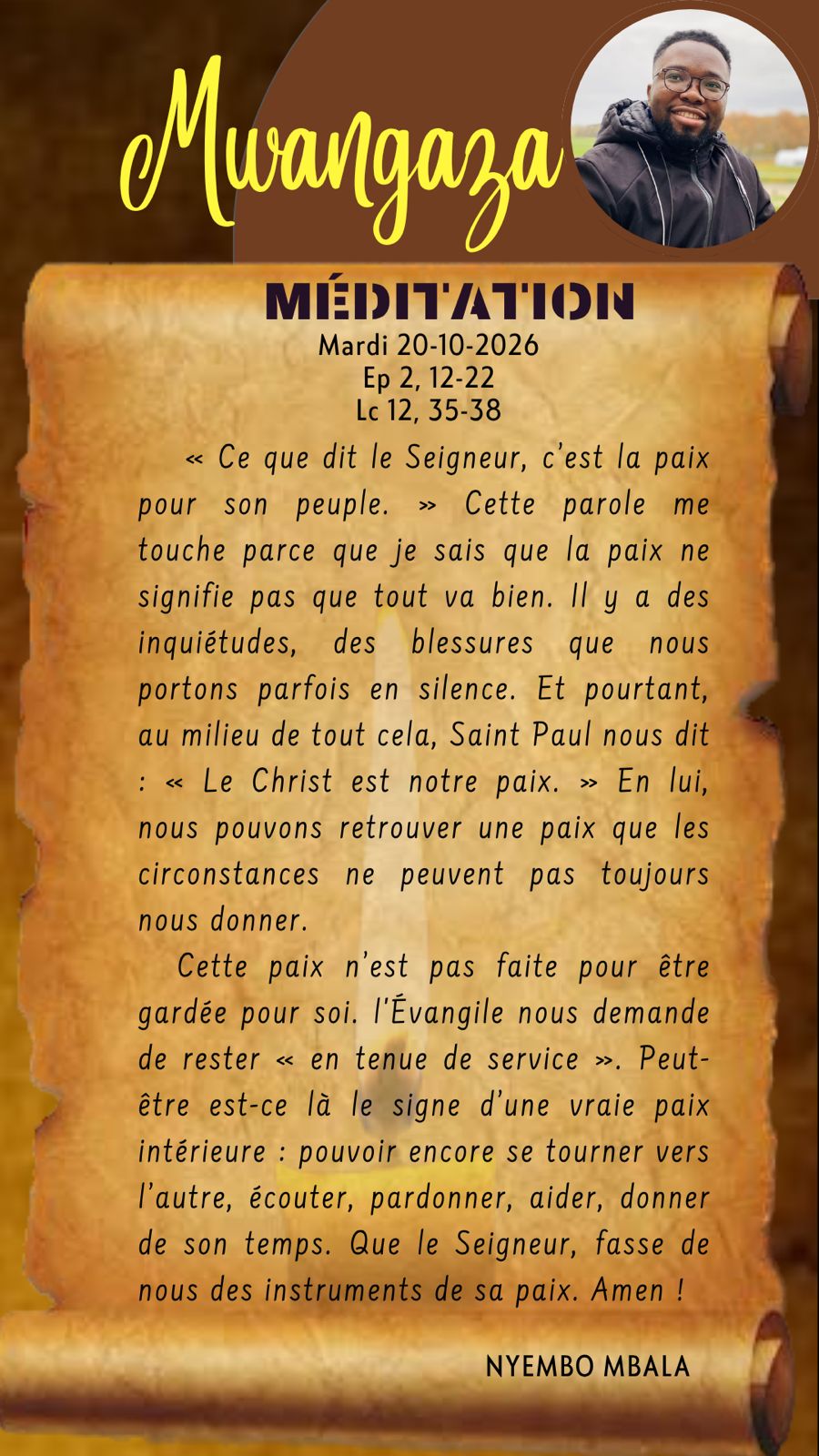 Mardi 20.10.2026
