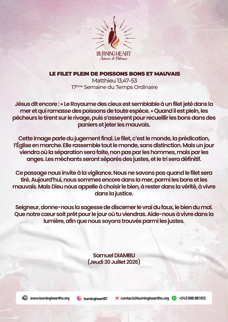 Jeudi 30.07.2026