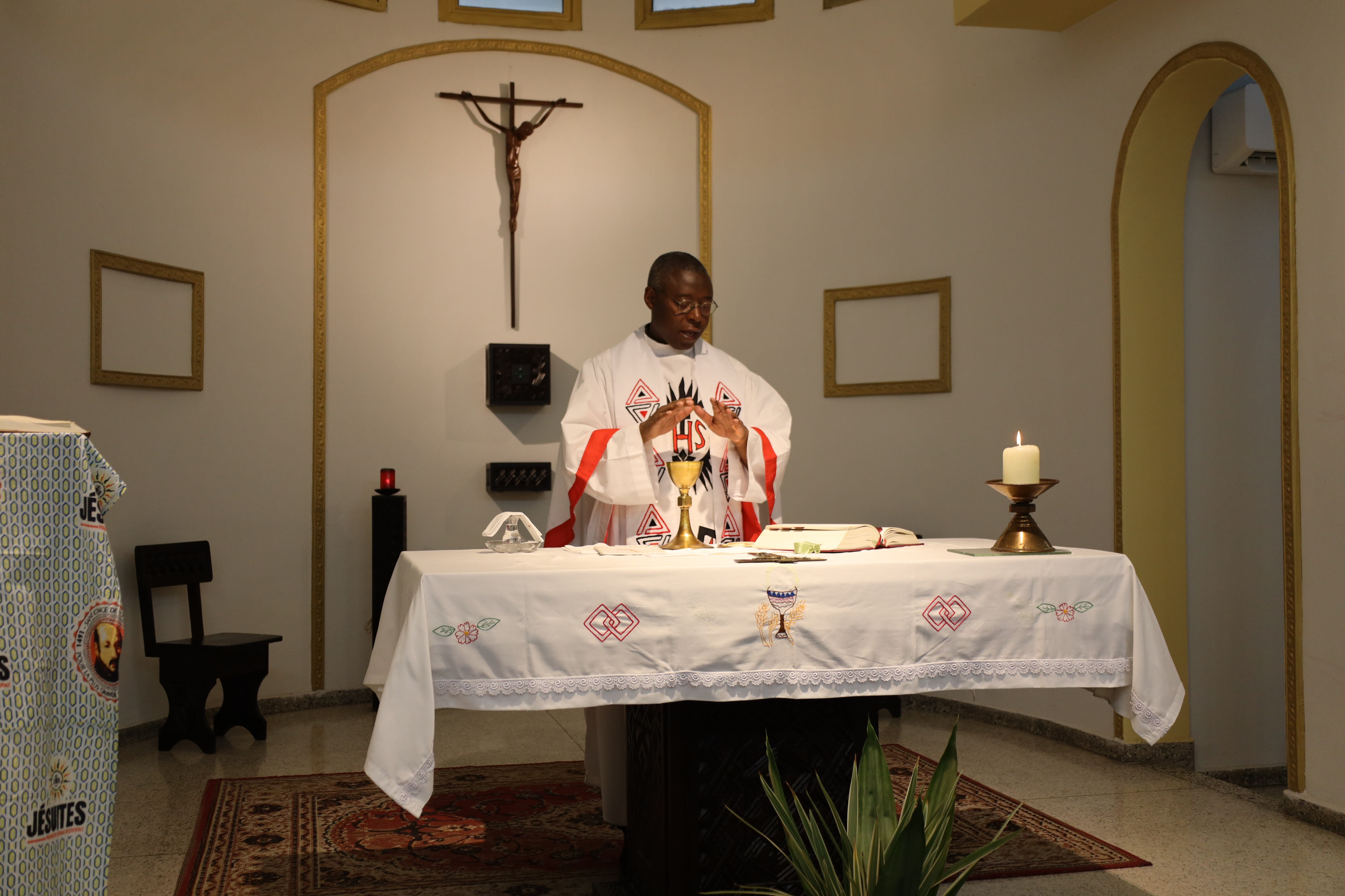 Première messe de l'année à la curie provinciale.